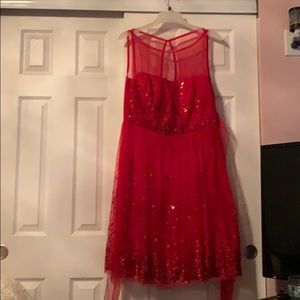 Red, Sparkle Dress